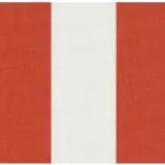 Muestra de lona SAULEDA rayado rojo, referencia 2212